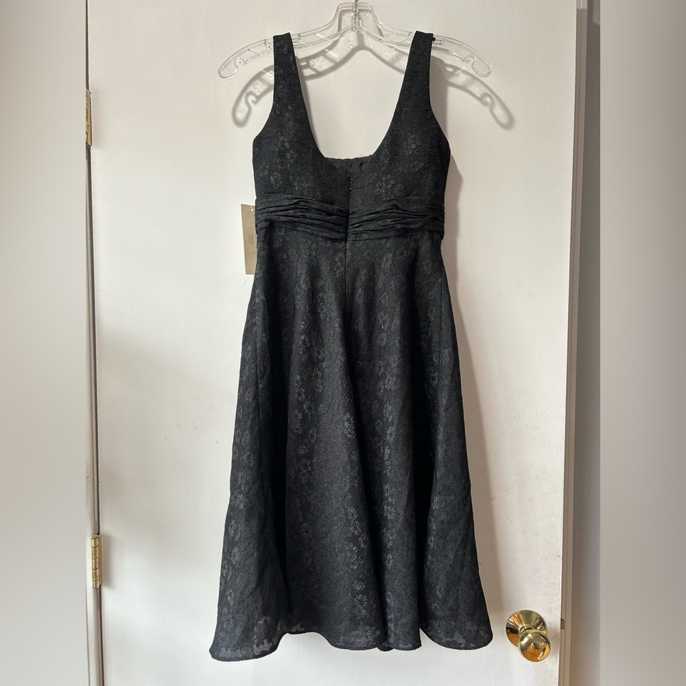 Evan Picone Black Lace Midi Dress